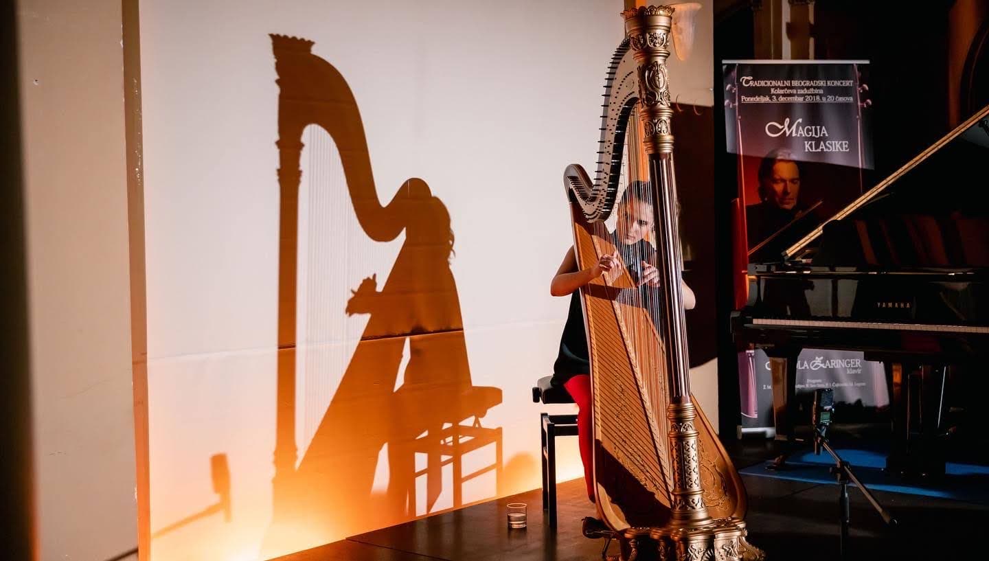 Irina performing at a solo recital