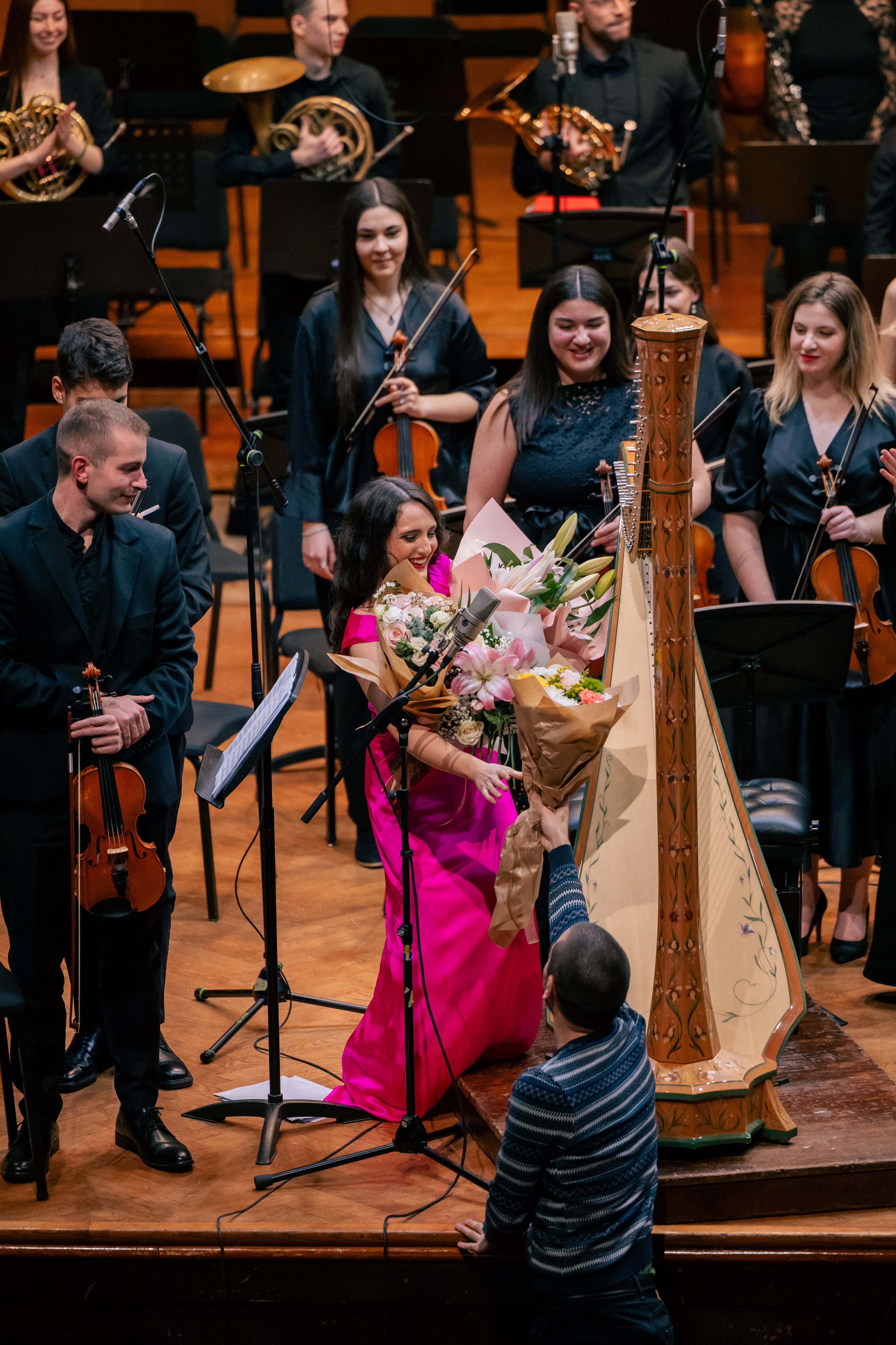 Irina performing at a recital venue